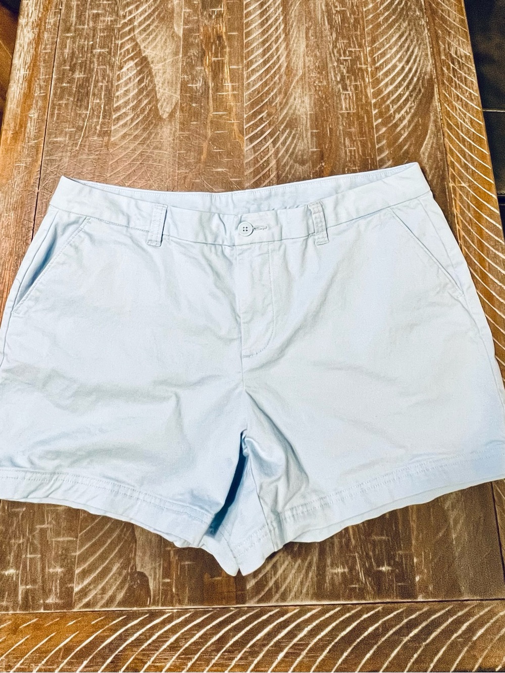 Magellan Outdoors Women's Cool Blue Casual Chino Cotton Shorts